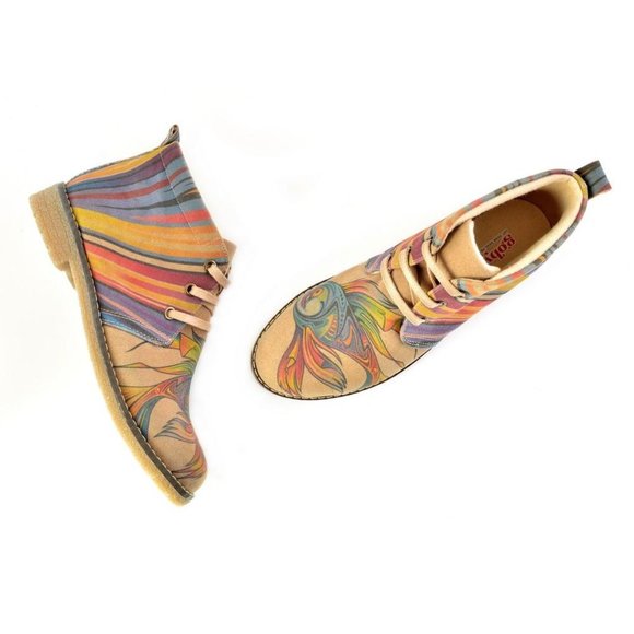 Colorful Fish Ankle Boots - Goby Shoes - Picture 5 of 7